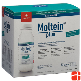 Moltein PLUS Ready2Shake Geschmacksneutral 6 Fl 38 g
