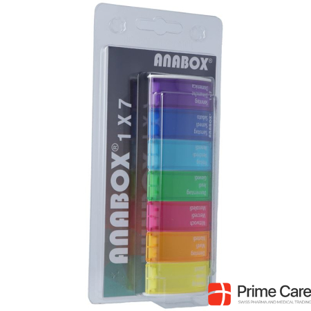 Anabox Medidispenser 1x7 colorful german/french/italian in the