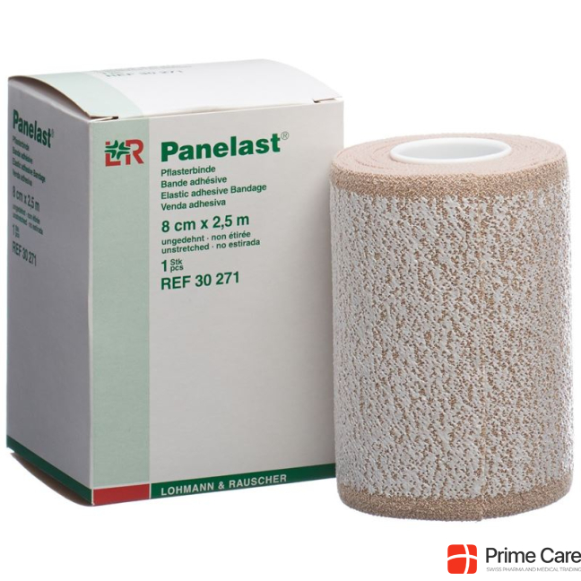 Panelast plaster bandage 8cmx2.5m skin colored