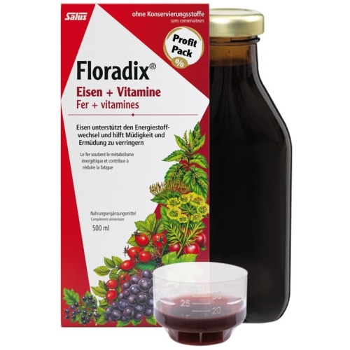 Floradix vitamins + organic iron Juice bottle 500ml buy online