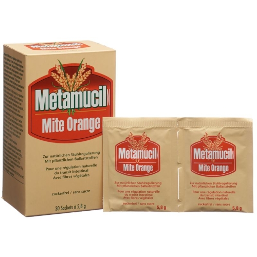 Metamucil N Mite Pulver Orange 30 Beutel buy online