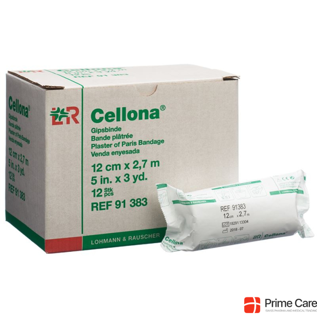 Cellona plaster bandages 2.75mx12cm fine creamy 12 pcs.