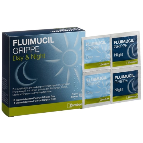 Fluimucil Grippe Day Night 16 Brausetabletten buy online