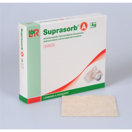 Suprasorb A + Ag Calciumalginat Kompresse 10x20cm Steril 5 Stück buy online