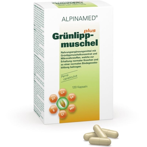 Alpinamed Greenlipped Mussel Capsules Plus 120 Pieces buy online