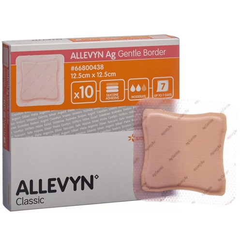 Allevyn Ag Gentle Border Wundverband 12.5x12.5cm 10 Stück buy online