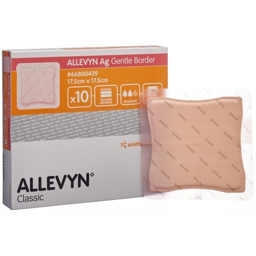 Allevyn Ag Gentle Border Wundverband 17.5x17.5cm 10 Stück buy online