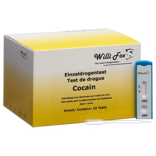 Willi Fox drug test cocaine individual urine 10 pcs