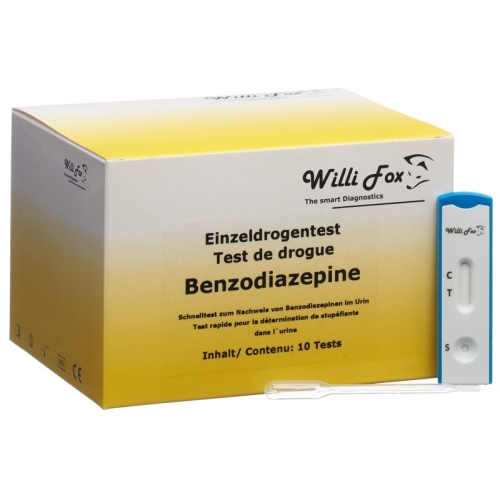 Willi Fox Drug Test Benzodiazepines individual urine 10 pcs