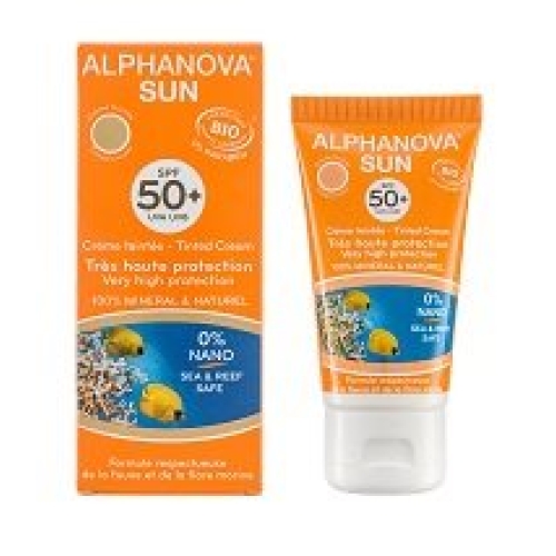 Alpha Nova SUN cream colored organic SPF50 + without nanoparticles 50 ml