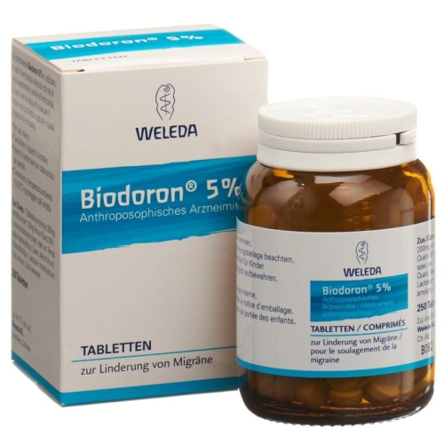 Biodoron 5% Tabl Glasfl 250 pcs