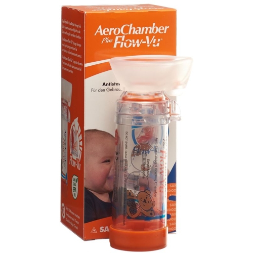 Aerochamber Plus Flow-vu mit Maske (0-18 M) Orange buy online