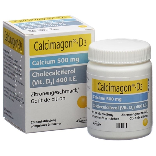 Calcimagon D3 Zitron (o Aspartam) Dose 20 Stück buy online