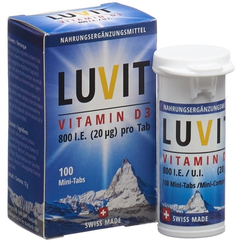 Luvit Vitamin D3 Mini-Tabs Dose 100 Stück buy online