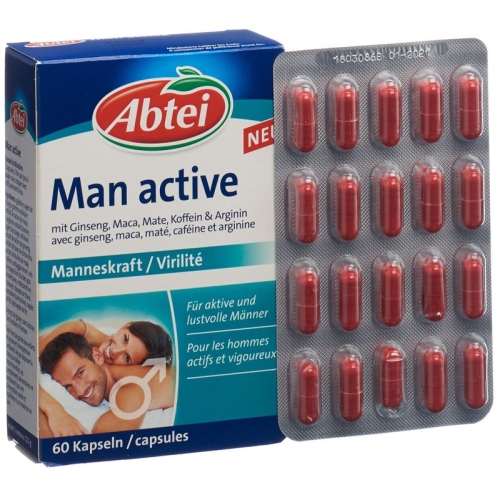 Abtei Man Active Capsules 60 pieces buy online