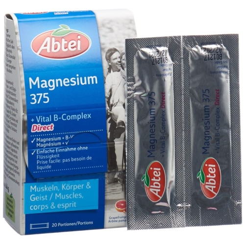 Abtei Magnesium 375 + Vital B-Complex sachet 20 pieces buy online