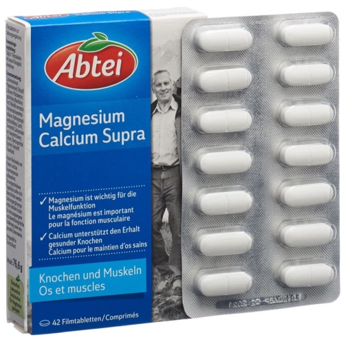 Abtei Magnesium Calcium Supra Filmtabletten 42 Stück buy online