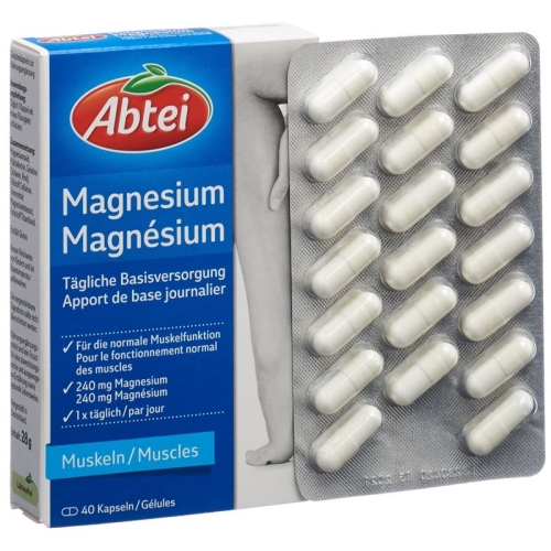 Abtei Magnesium Capsules 40 Caps buy online