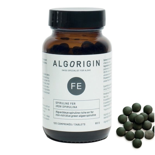 Algorigin Eisen Spirulina Tabletten Flasche 120 Stück buy online