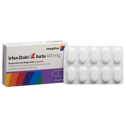 Irfen Dolo L Forte Lactab 400mg 10 Stück buy online