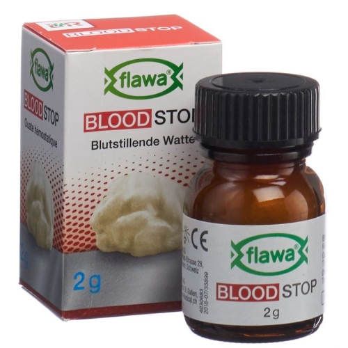 Flawa Hemostatic Cotton Wool Sterilized Glass 2g buy online