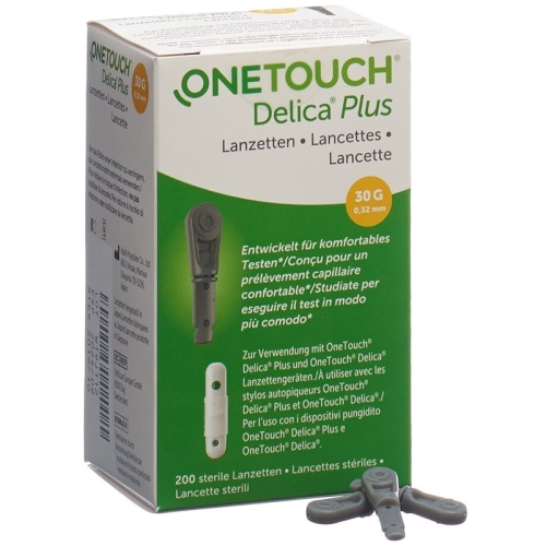 One Touch Plus Delica Lancets 200 pieces