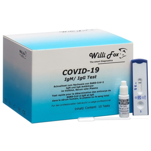 Willi Fox COVID-19 IgM / IgG rapid test 10 pcs