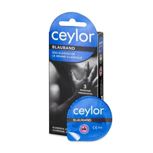 Ceylor blueribbon condoms with reservoir 3 pieces buy online