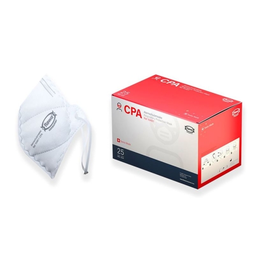 Flawa CPA Atemschutzmaske Kopfband Weiss 25 Stück buy online