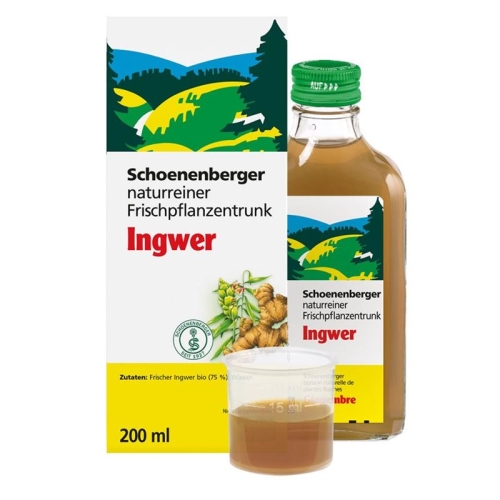 Schönenberger Ginger Fresh Plant Juice Organic 200ml buy online