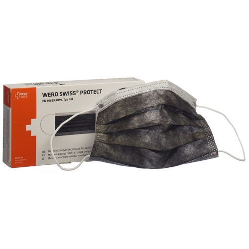 Wero Swiss Protect Maske Typ Iir Schwarz 20 Stück buy online