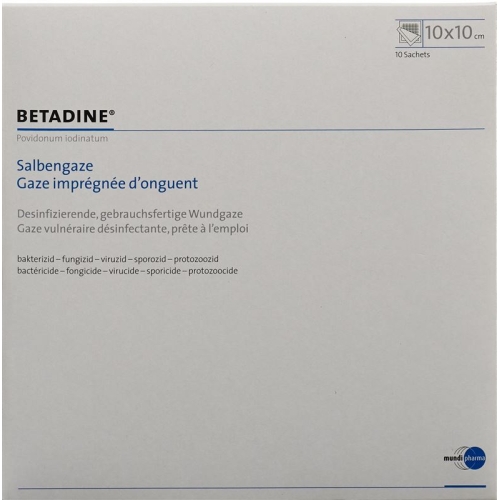 Betadine 10x10cm 10 Salbengazen buy online