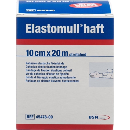 Elastomull Haft Gazebinde Weiss 20mx10cm Rolle buy online