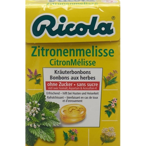 Ricola Zitronenmelisse Kräuterbonbons ohne Zucker Box 50g buy online