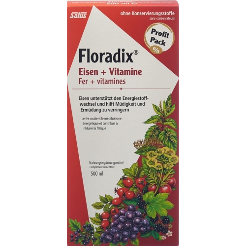 Floradix vitamins + organic iron Juice bottle 500ml buy online