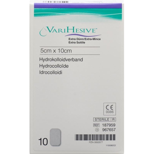 VariHesive Extra Dünn Hydrokolloidverband 5x10cm 10 Beutel buy online