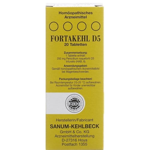 Fortakehl Tabletten D 5 Trit 20 Stück buy online