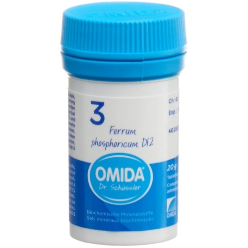 Omida Schüssler Nr. 3 Ferrum Phosphoricum Tabletten D12 20g buy online