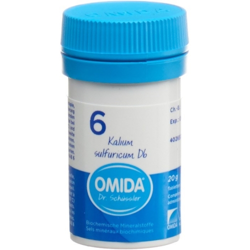 Omida Schüssler Nr. 6 Kalium Sulfuricum Tabletten D6 20g buy online