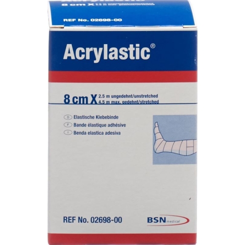 Acrylastic Elastische Klebebinde 2.5m x 8cm buy online