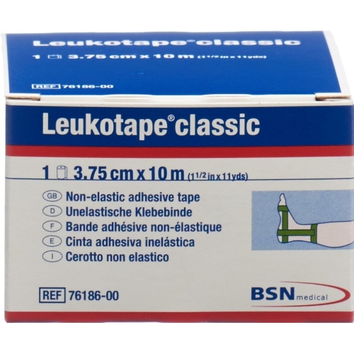 Leukotape Classic unelastische Klebebinde 10m x 3.75cm Grün buy online