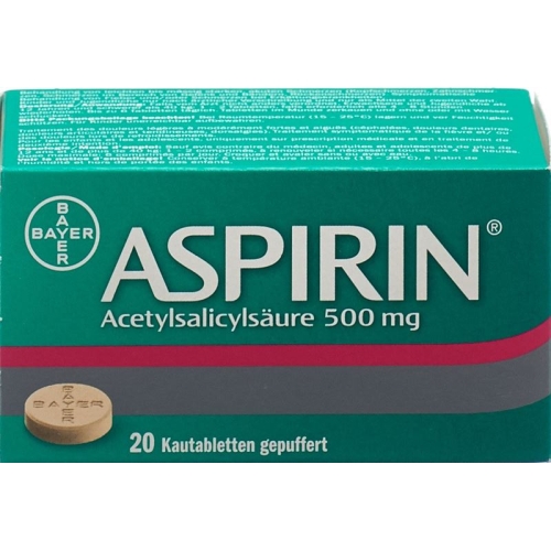 Aspirin 500mg 20 Kautabletten buy online