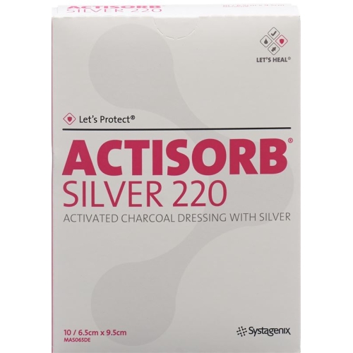 Let’s Protect Actisorb Silver 220 Kohleverband 9.5x6.5cm 10 Stück buy online