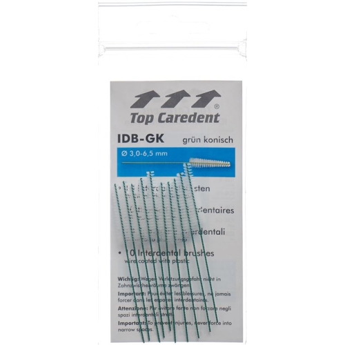 Top Caredent IDB-GK Interdentalbürsten Grün konisch 10 Stück buy online