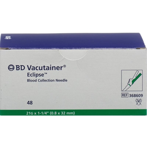 Vacutainer Eclipse Kanüle 21g 0.8x32mm Grün 48 Stück buy online