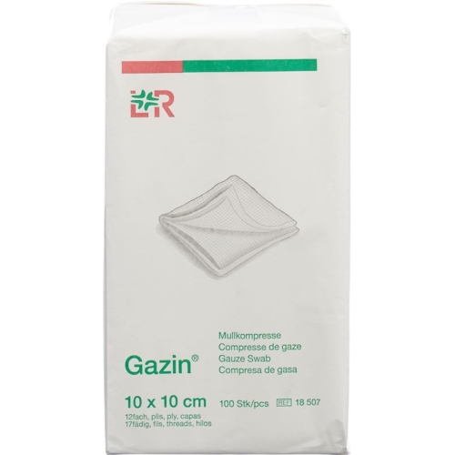 Gazin Faltkompressen 10x10cm 12-fach Unsteril 100 Stück buy online