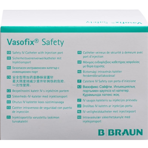 Vasofix Safety Pur 24g 0.7x19mm Gelb 50 Stück buy online