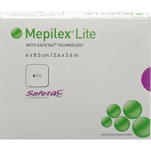 Mepilex Lite Absorptionsverb 6x8.5cm Silik 5 Stück buy online