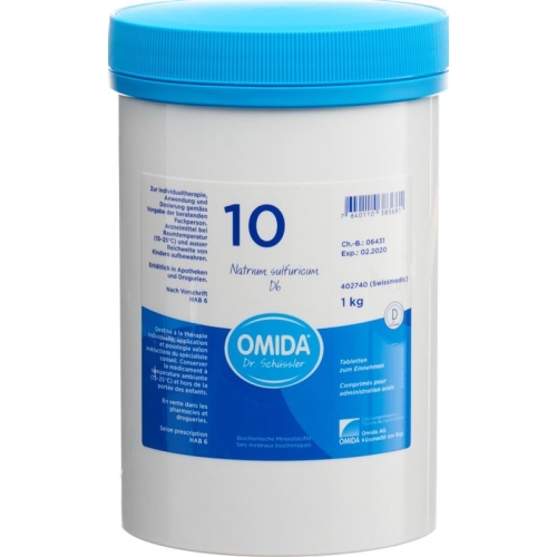 Omida Schüssler No10 Nat Sulf Tabletten D 6 1000g buy online