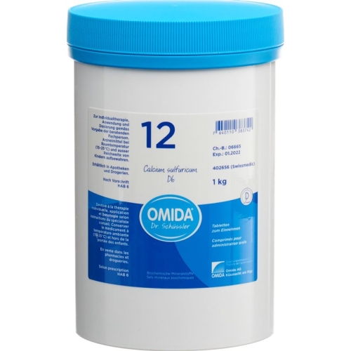 Omida Schüssler No12 Cal Sulf Tabletten D 6 1000g buy online